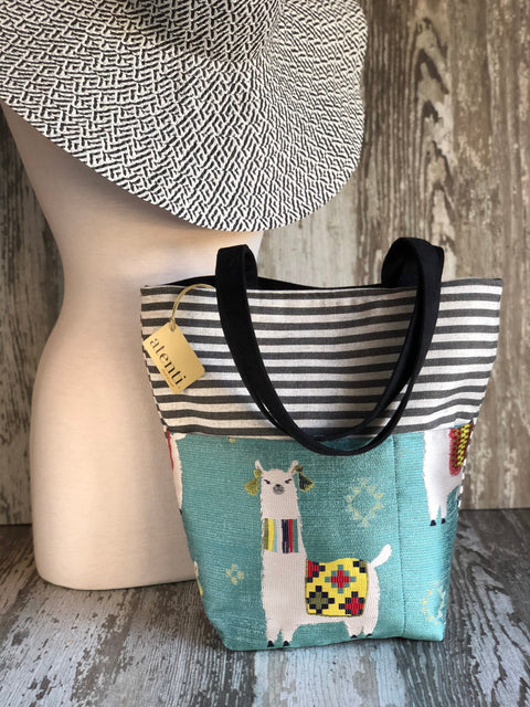 Mamallama Bon Bucket– Atenti USA Handmade Knitting & Crochet Tote with Long Shoulder Staps