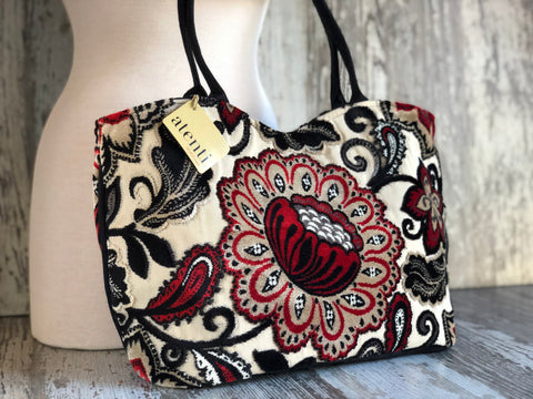 Paisley Bean Lolita, Handbag & Matching Pouch