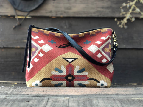 Eagle Borsa Bag- Atenti Handmade USA Southwest Crossbody with Leather Strap