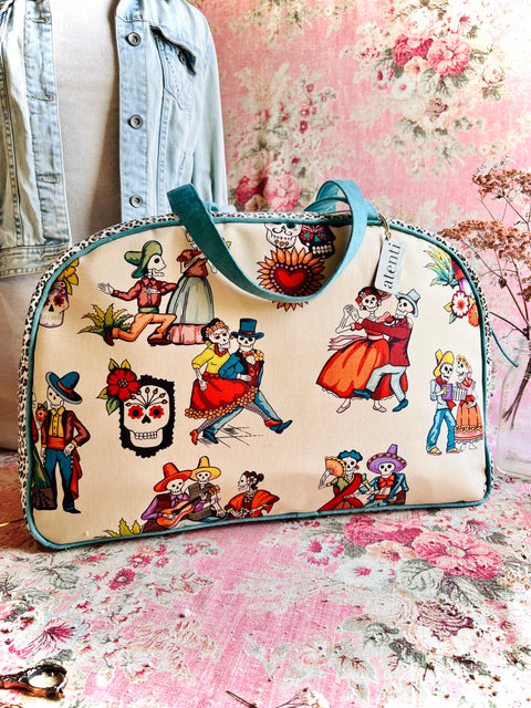 Dia de Los Muertos Overnighter, Large Weekender