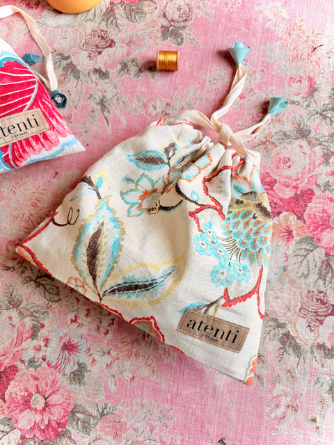 Drawstring Bags (Pack of 4 Assorted), Atenti USA Made Storage