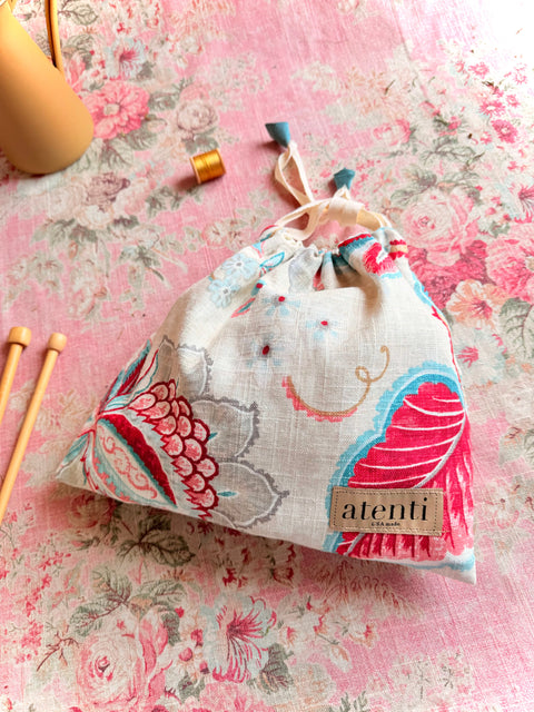 Drawstring Bags (Pack of 4 Assorted), Atenti USA Made Storage