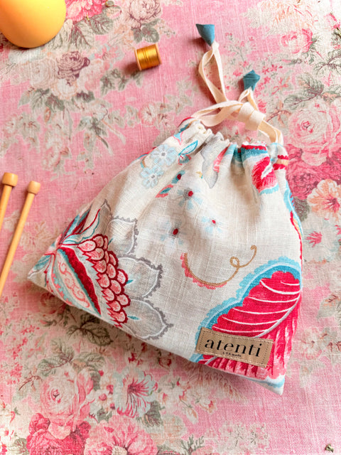 Drawstring Bags (Pack of 4 Assorted), Atenti USA Made Storage