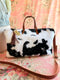 Fuzzy Cow Buddy Bag – Handmade Faux Fur Travel Bag, USA-Made