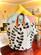 Monochrome Meadow Tall Tucker, Storage Basket