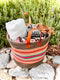 Striped Tall Tucker, Storage Basket