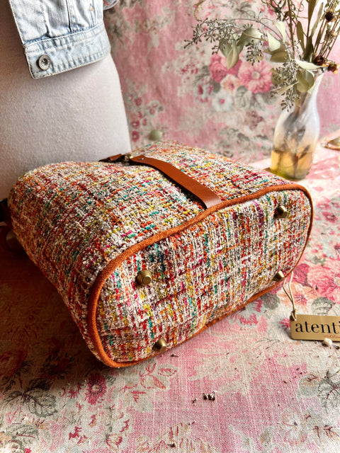 Daphne Bella Bucket- Atenti Handmade USA Crossbody with Leather Strap