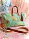 Verdant Bloom Buddy Bag w/ Accessories Zipper Pouch, USA-Made, Handmade Floral Travel Bag, Verdant Bloom