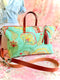 Verdant Bloom Buddy Bag w/ Accessories Zipper Pouch, USA-Made, Handmade Floral Travel Bag, Verdant Bloom