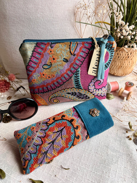 Bengal Accessories Pouch and Matching Eyeglass Case Gift Set