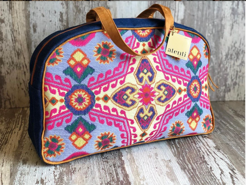 Starburst Overnighter-Atenti USA Handmade Weekender, Travel Bag