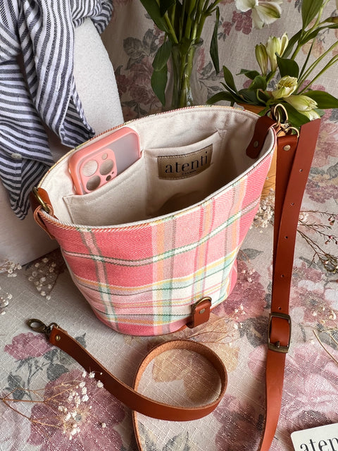 Bubblegum Halle Bucket Bag