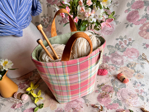 Bubblegum Hope Basket, Project Bag - Atenti 