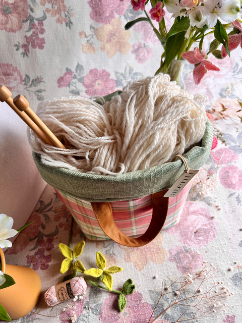 Bubblegum Hope Basket, Project Bag - Atenti 