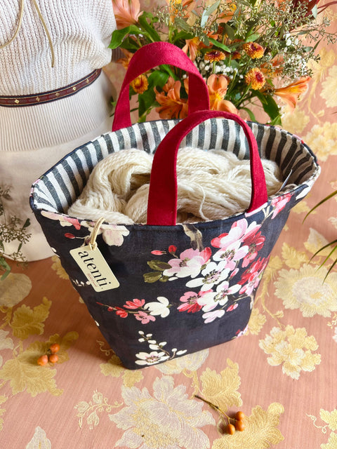 Spring Night Hope Basket, Project Bag Spring Night