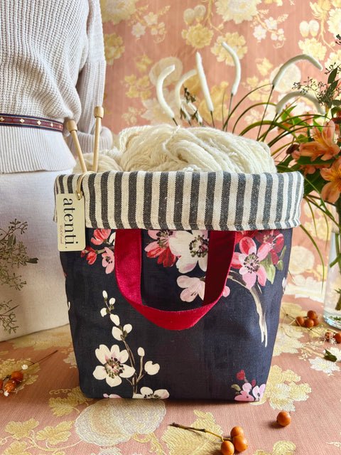 Spring Night Hope Basket, Project Bag Spring Night
