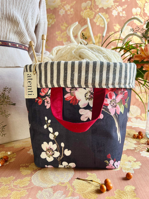 Spring Night Hope Basket, Project Bag Spring Night