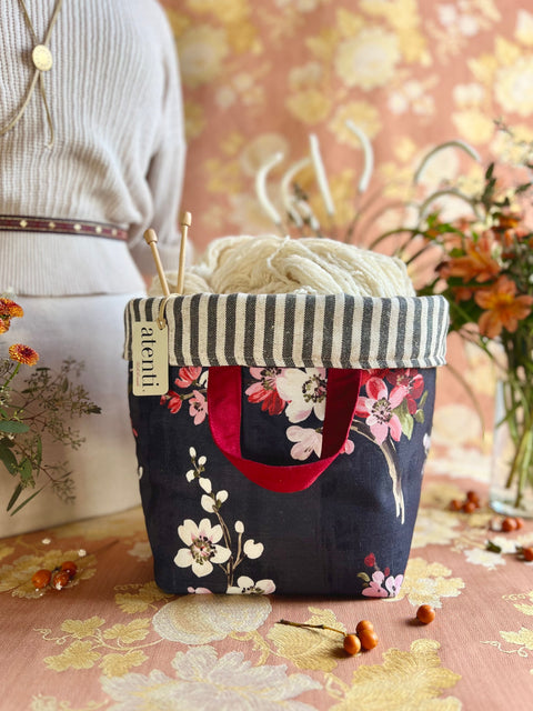 Spring Night Hope Basket, Project Bag Spring Night
