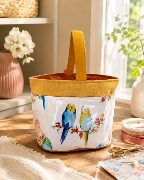 Budgie Love Birds "The Perfect Caddy" by Atenti USA Handmade