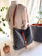 Curly Cute Charcoal Soft Tote, Shoulder Bag