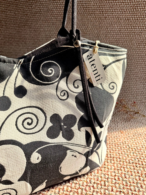 Blackthorn Lolita, Atenti USA Handmade, Floral Shoulder Bag and Pouch Set