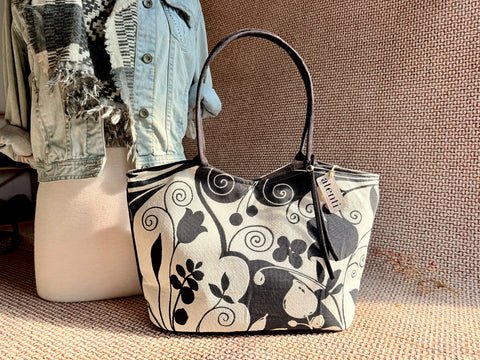 Blackthorn Lolita, Atenti USA Handmade, Floral Shoulder Bag and Pouch Set
