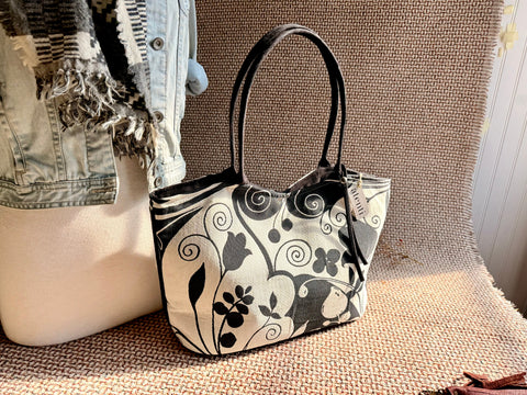 Blackthorn Lolita, Atenti USA Handmade, Floral Shoulder Bag and Pouch Set