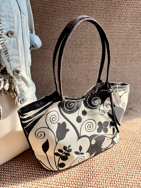 Blackthorn Lolita, Atenti USA Handmade, Floral Shoulder Bag and Pouch Set