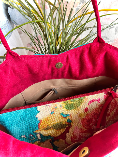Blossom Blue Lolita, Handbag & Matching Pouch