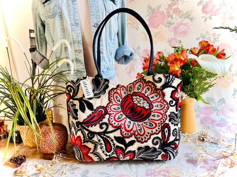 Paisley Bean Lolita, Handbag & Matching Pouch