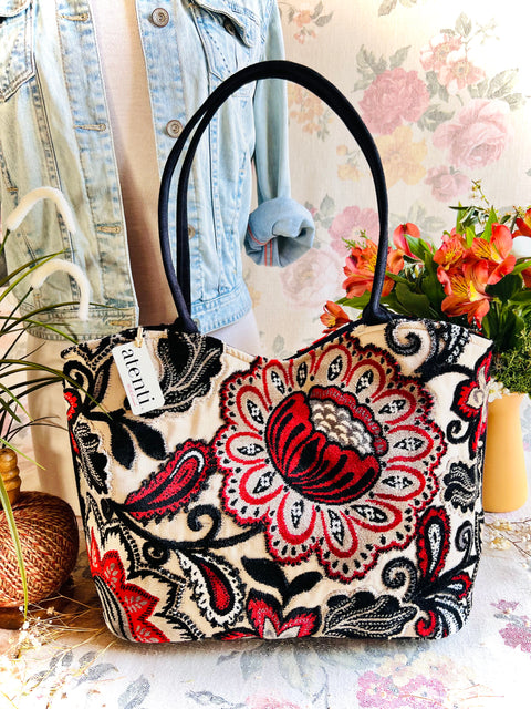 Paisley Bean Lolita, Handbag & Matching Pouch