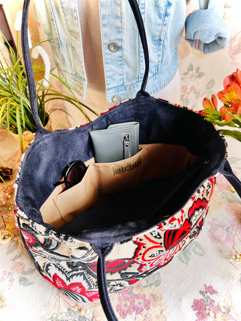 Paisley Bean Lolita, Handbag & Matching Pouch
