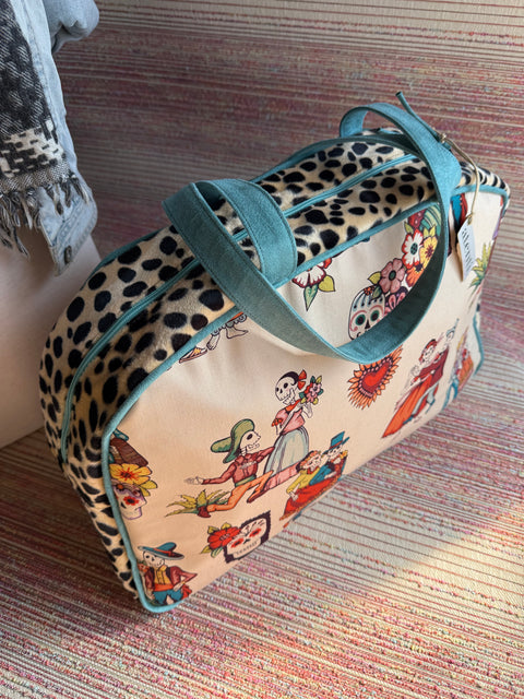 Dia de Los Muertos Overnighter, Large Weekender - Atenti 