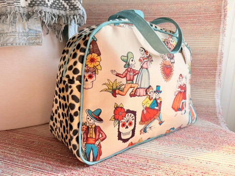 Dia de Los Muertos Overnighter, Large Weekender - Atenti 