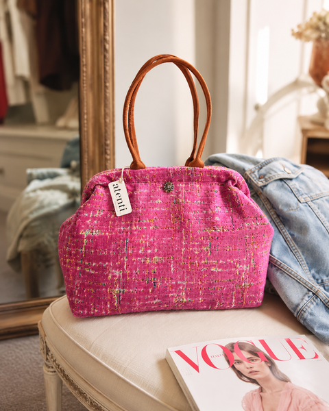 Niki Molly, Barbie Pink Snap Frame Bag
