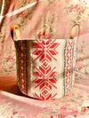 Snowflake Tall Tucker, Storage Basket