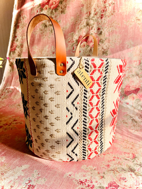 Snowflake Tall Tucker, Storage Basket