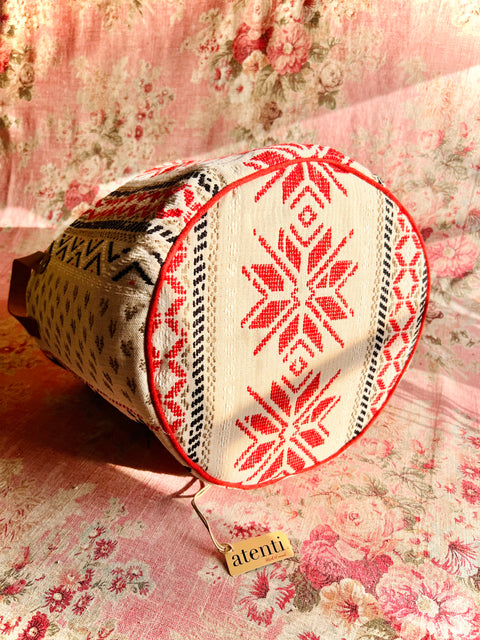 Snowflake Tall Tucker, Storage Basket