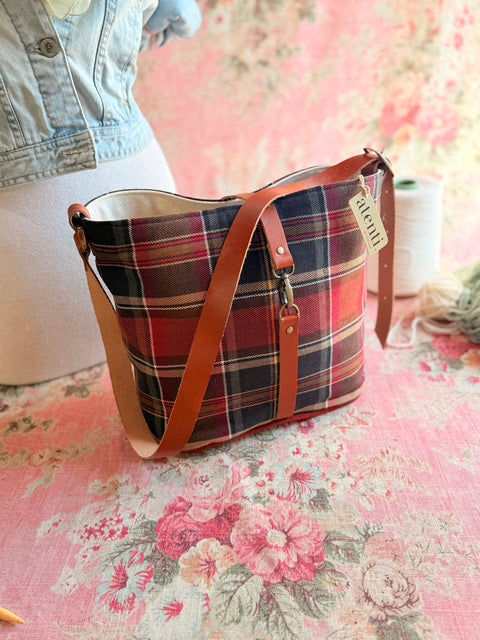 Oliver Bella Bucket- Atenti Handmade USA Crossbody with Leather Strap