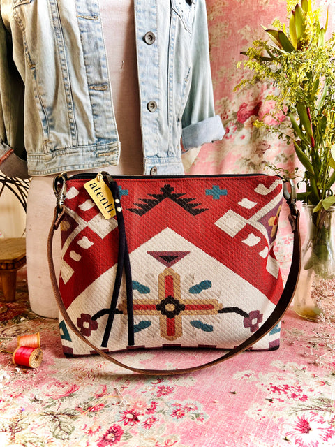 Eagle Borsa Bag- Atenti Handmade USA Southwest Crossbody with Leather Strap