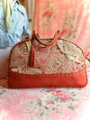 Boulder Overnighter – Handmade Travel Bag with Tassel, Leather Trim & Boho Tapestry