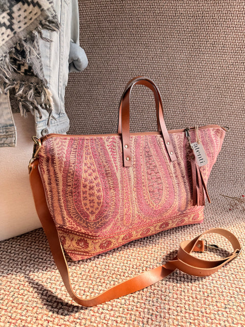 Majorca Rose–  USA Handmade, Limited Edition Tapestry Bag