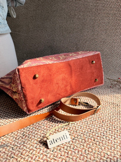 Majorca Rose–  USA Handmade, Limited Edition Tapestry Bag