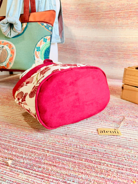 Charm Caddy - Atenti USA MADE Ginkgo Jacquard Textile Project Bag