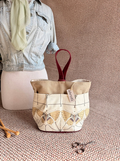 Flutter Tall Caddy– Handmade USA Yarn & Notions Organizer