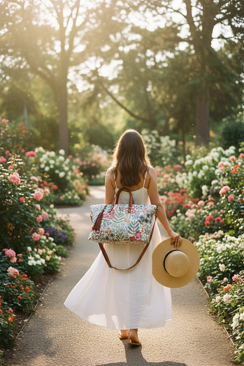 Wildflower Buddy Bag – Handmade Embroidered Floral Carryall | Atenti