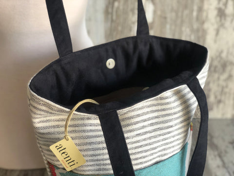Mamallama Bon Bucket– Atenti USA Handmade Knitting & Crochet Tote with Long Shoulder Staps