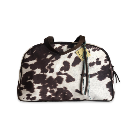 Oakley Overnighter- Faux Cowhide| Atenti USA Handmade Weekender, Travel Bag