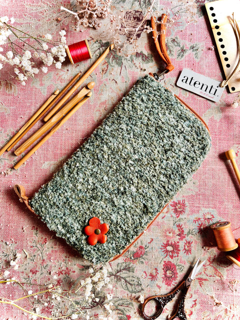 Knotty Needles and Tools Case- Atenti USA Made Needle Case for Knitting & Crochet