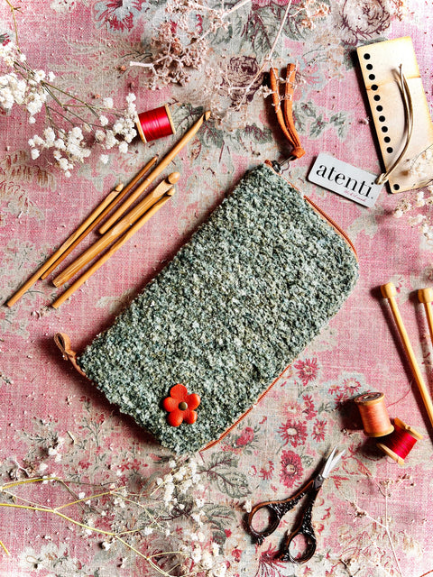 Knotty Needles and Tools Case- Atenti USA Made Needle Case for Knitting & Crochet